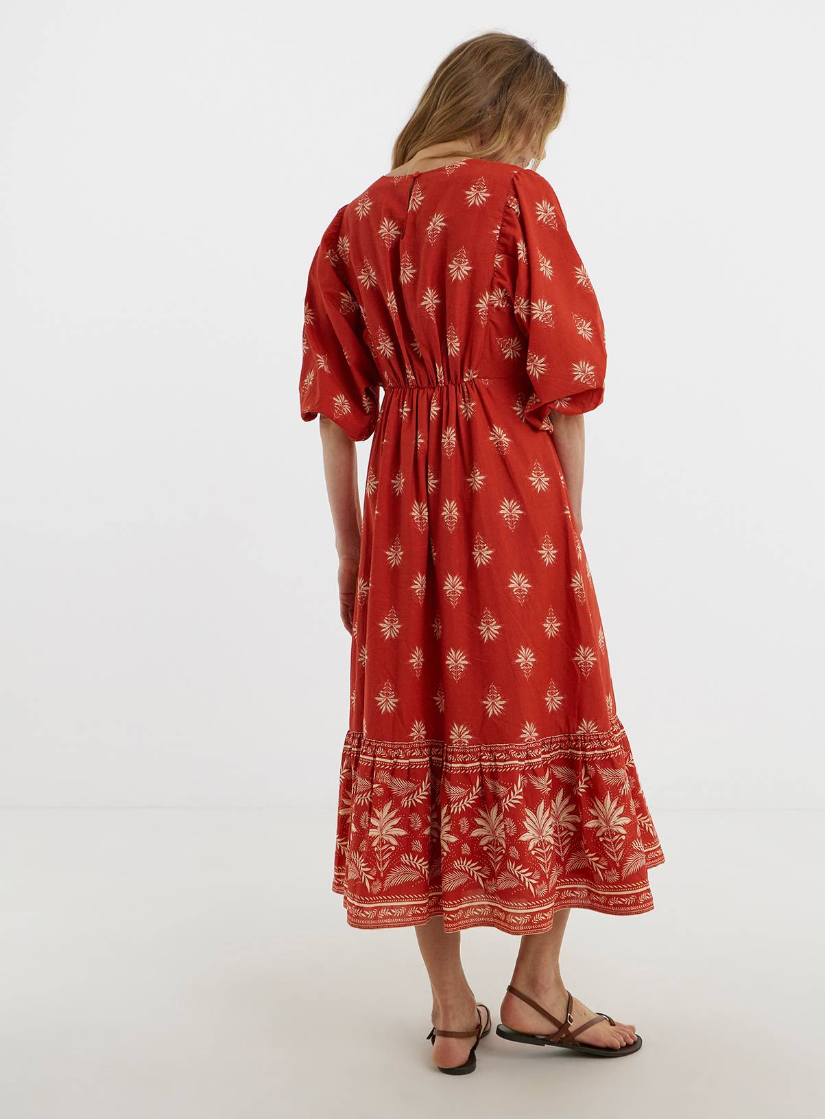 JD WILLIAMS Border Print Batwing Smock Dress 20 - Image 2